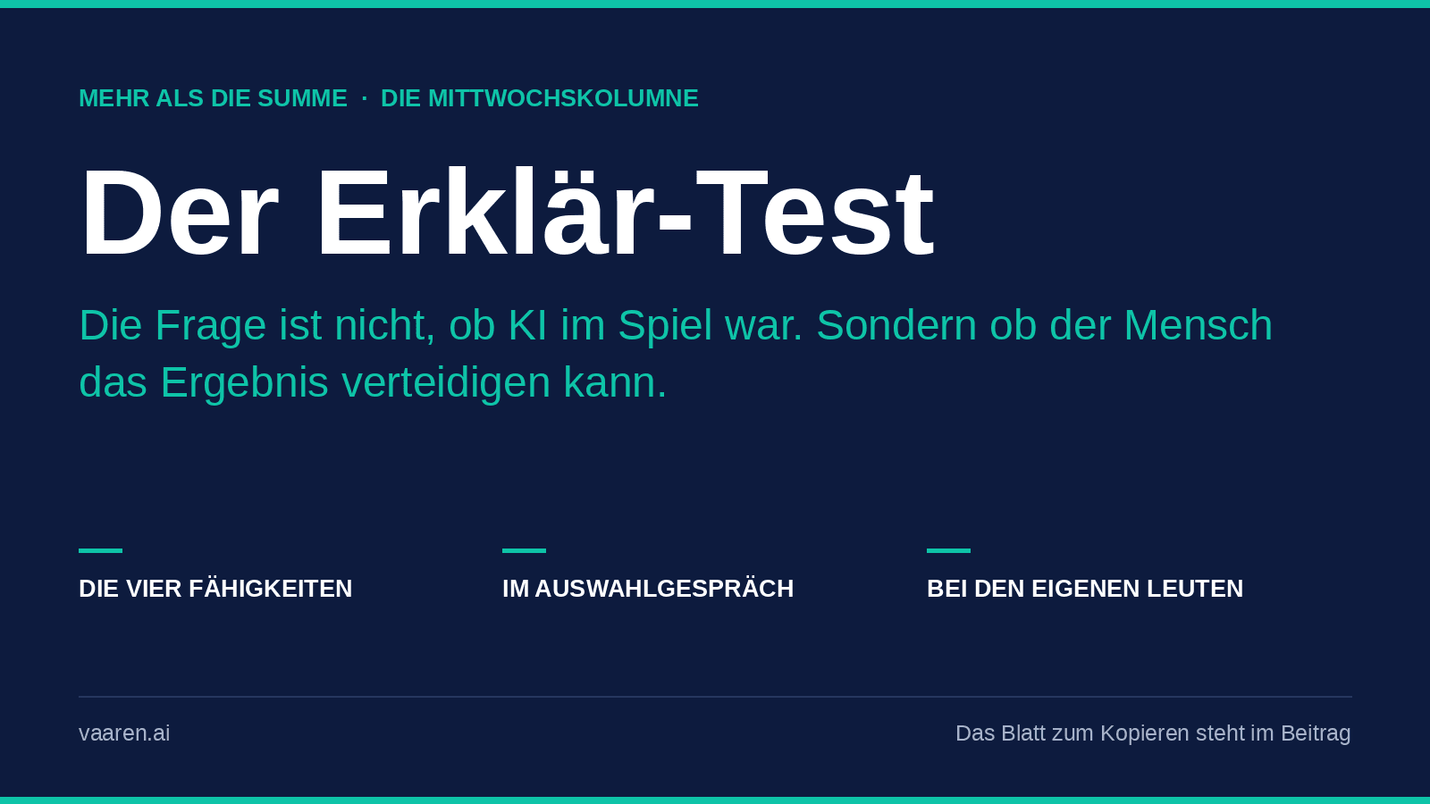 Alle Bewerbungen lesen sich plötzlich gleich gut